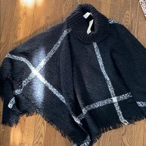 Brand new black chicos poncho